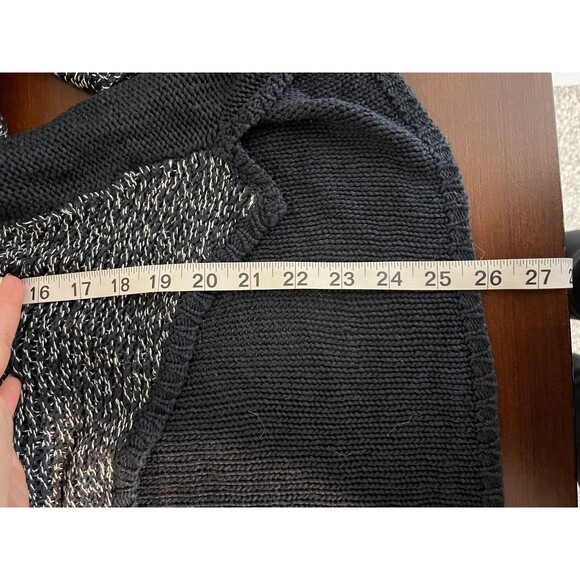 Quinn Sweater Womens Small Blue Marled Knit High Low Hem Long Sleeve Lightweight - Picture 5 of 5